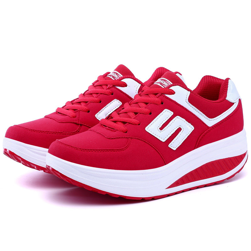 Damen nan Balance-Walking-Sneaker mit ergonomischer Wippsohle und entlastender Mittelsohle R&B