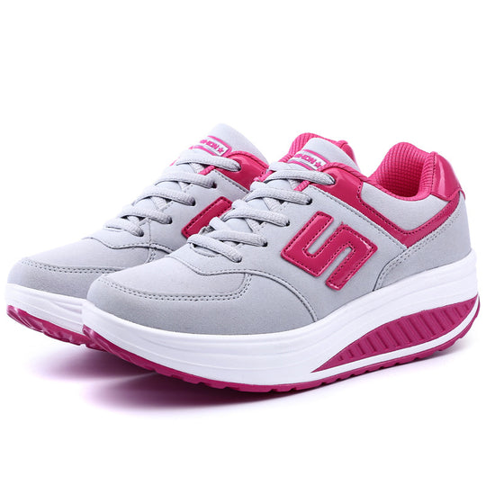 Damen nan Balance-Walking-Sneaker mit ergonomischer Wippsohle und entlastender Mittelsohle R&B
