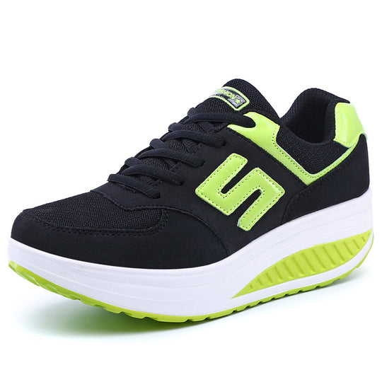 Damen nan Balance-Walking-Sneaker mit ergonomischer Wippsohle und entlastender Mittelsohle R&B