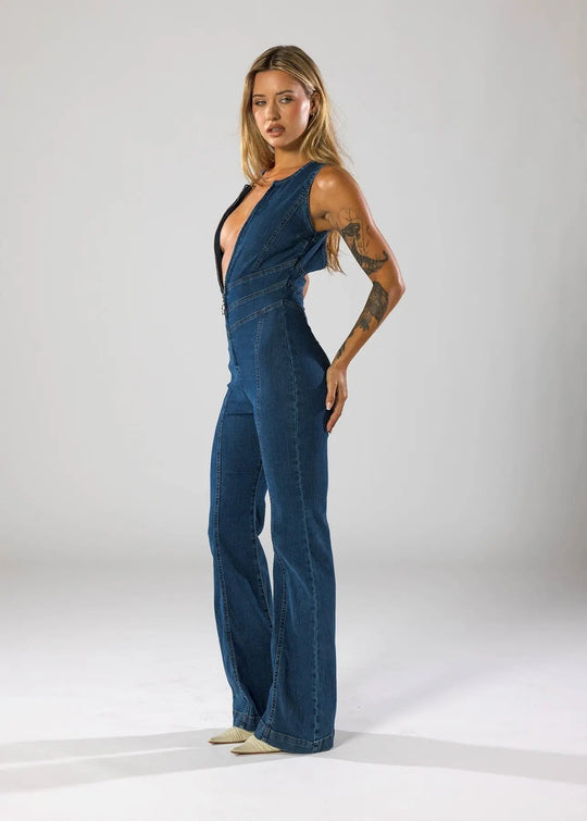 R&B | Denim Jumpsuit