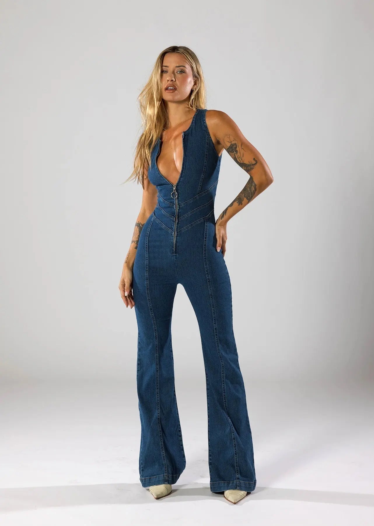 R&B | Denim Jumpsuit