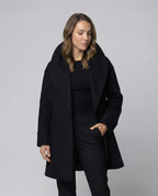 Klassische Gefütterte Winterjacke Damen