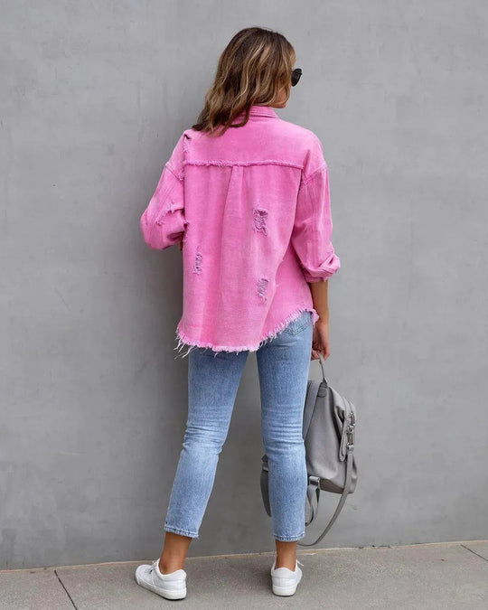 R&B | Damenbluse Aus Denim