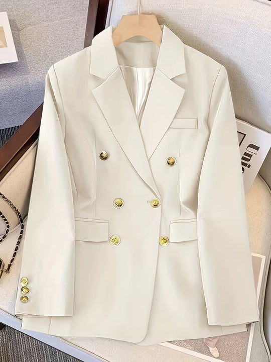R&B | Eleganter Business Slim Blazer mit goldenen Knöpfen Ideal für alle Jahreszeiten