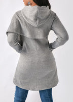 R&B | Hoodie - Damen Herbst Trendy Asymmetrischer Hoodie