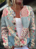 R&B | Strickjacke mit Blumenmuster