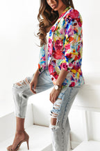 R&B | Freie und Echte Florale Revers Freizeitanzug Blazer