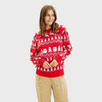 R&B | Der stilvolle Weihnachtspullover rot Damen