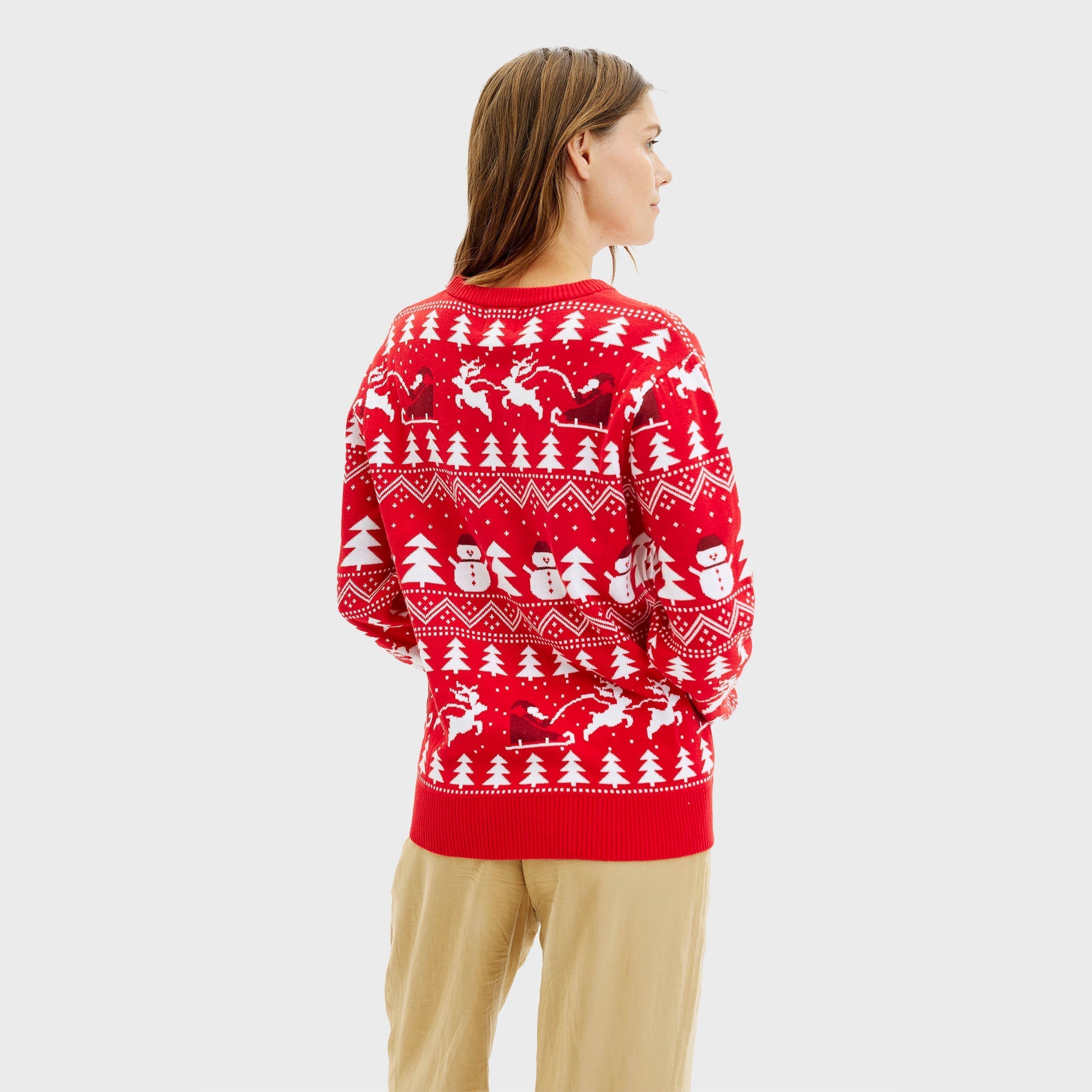 R&B | Der stilvolle Weihnachtspullover rot Damen