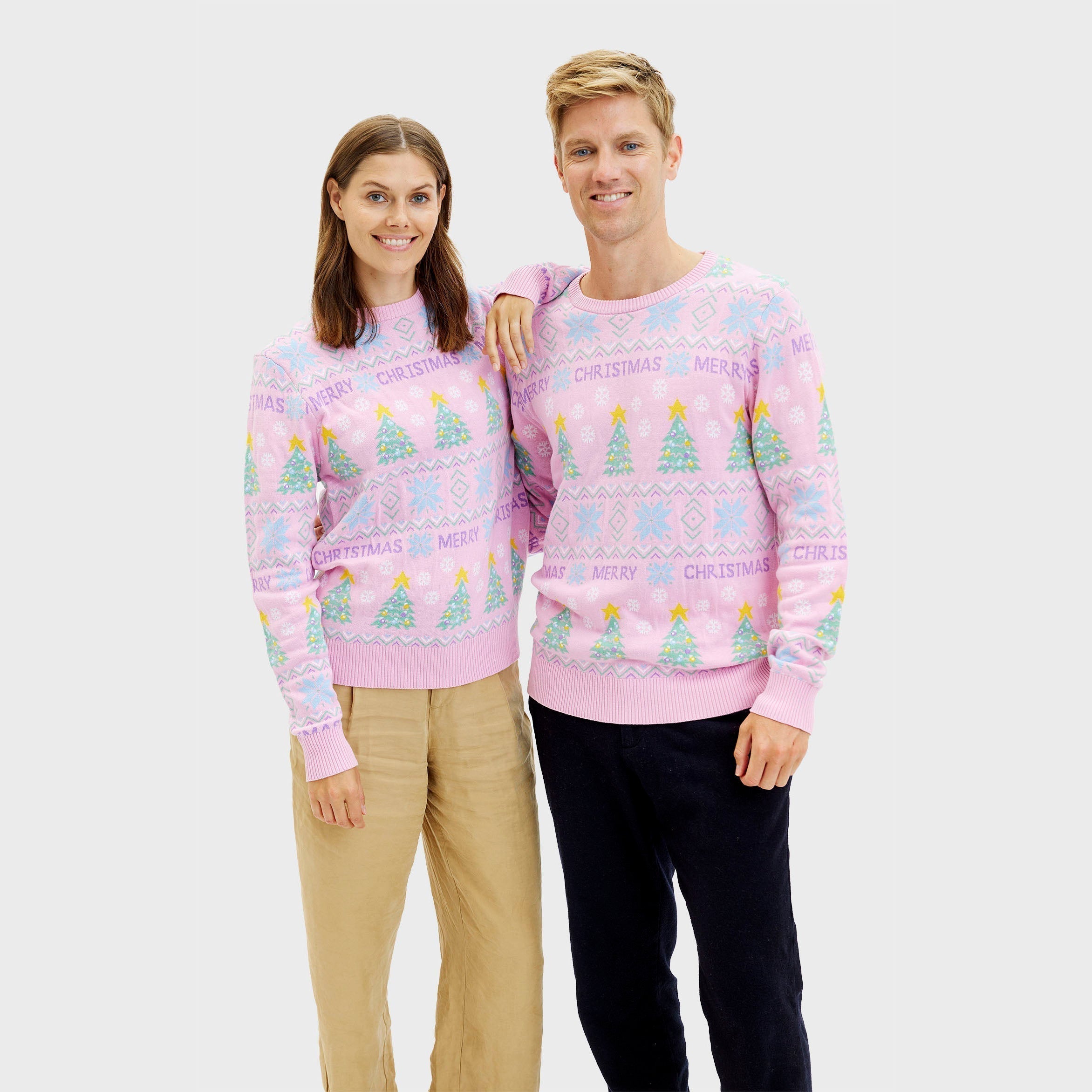 R&B | Der pinke Weihnachtspullover Damen