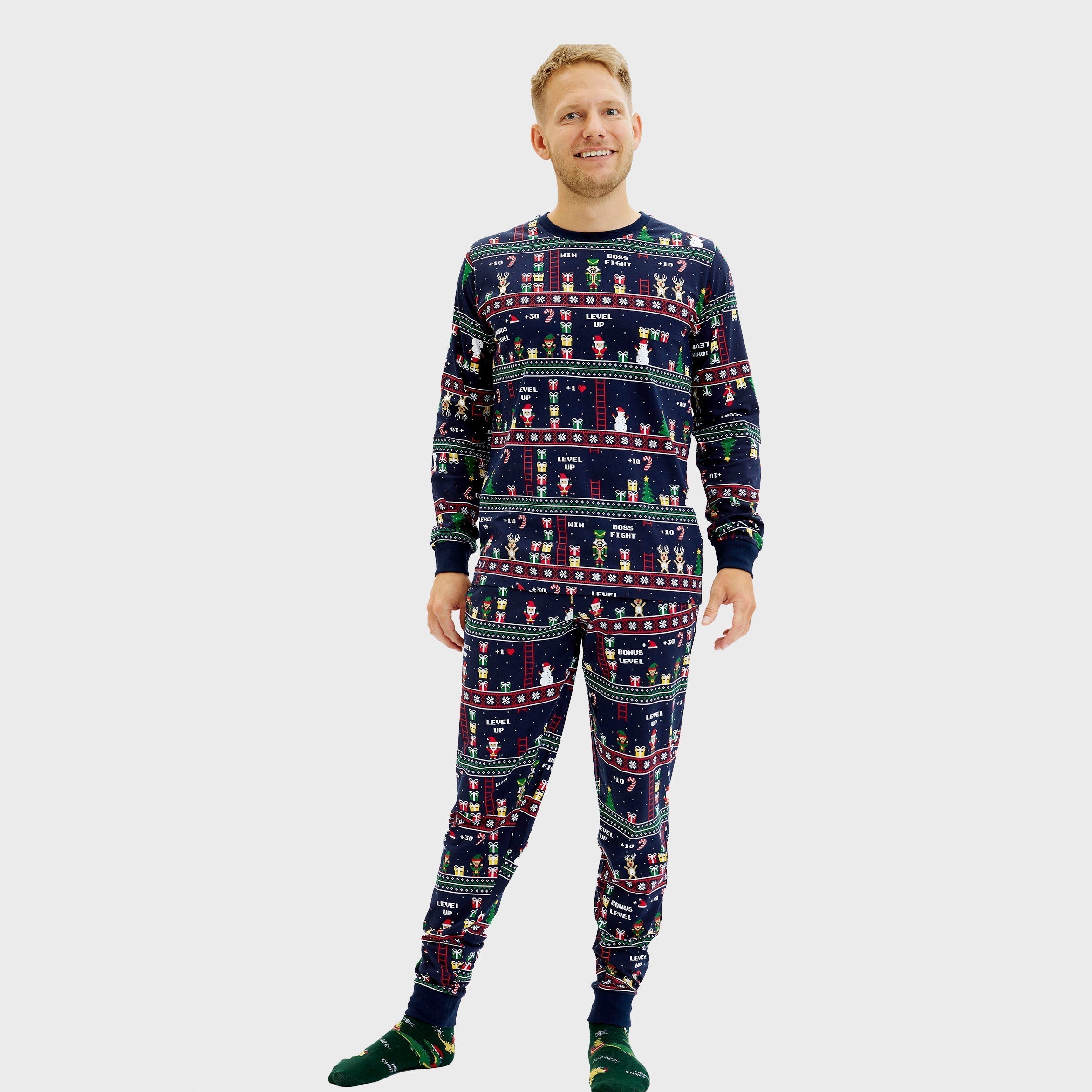 R&B | Vintage Gamer Weihnachts-Pyjama Herren