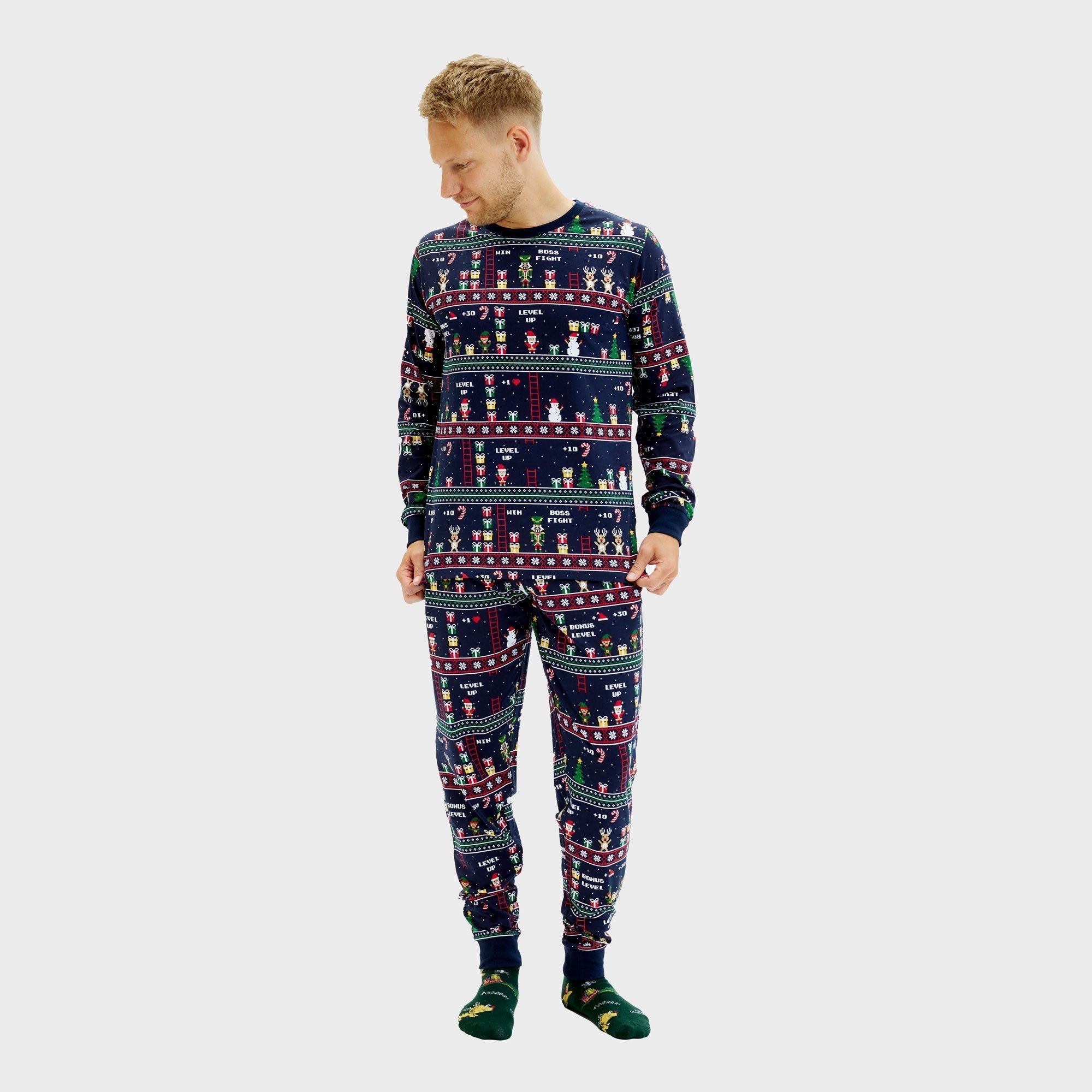 R&B | Vintage Gamer Weihnachts-Pyjama Herren