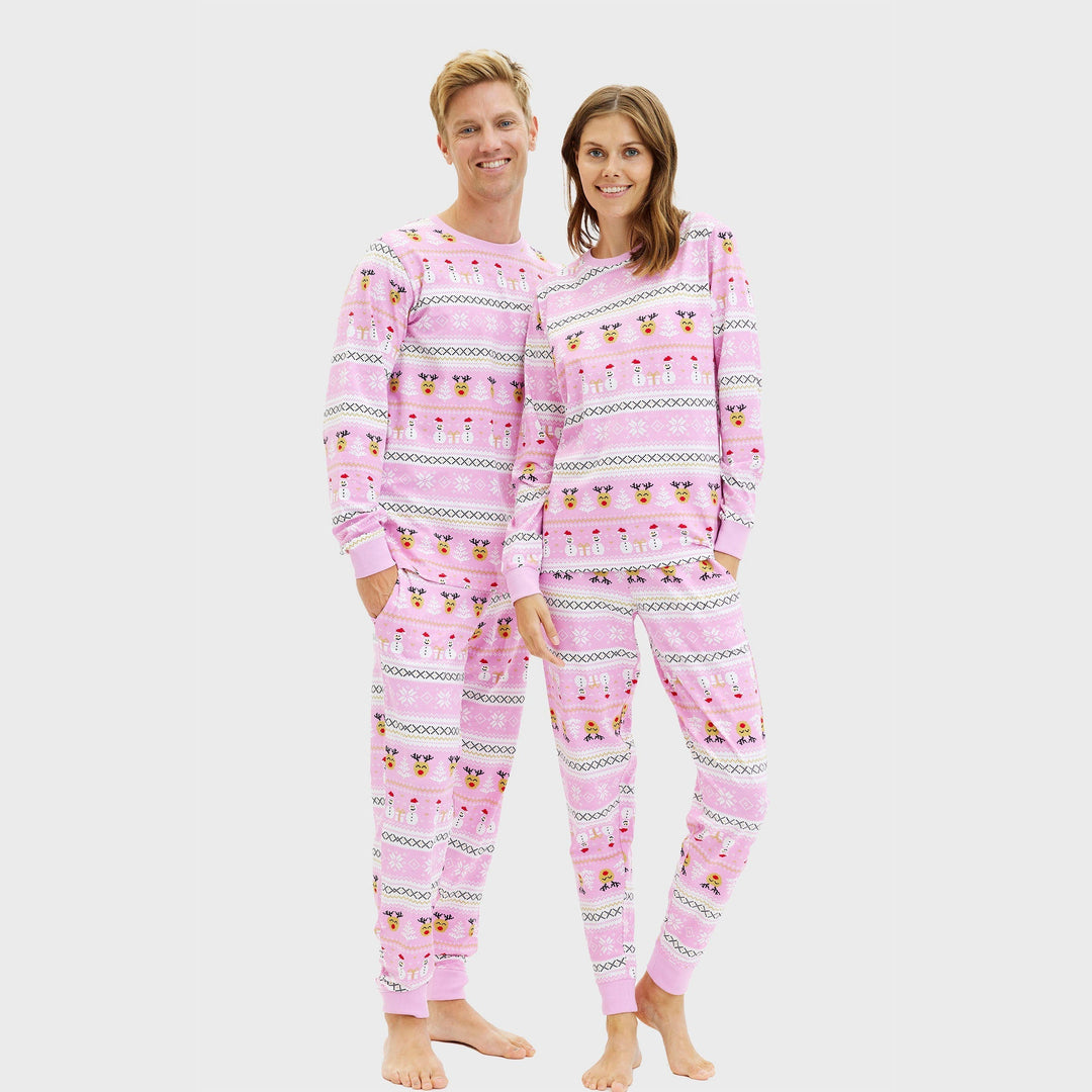 R&B | Ultimative Weihnachts-Pyjama Pink Herren