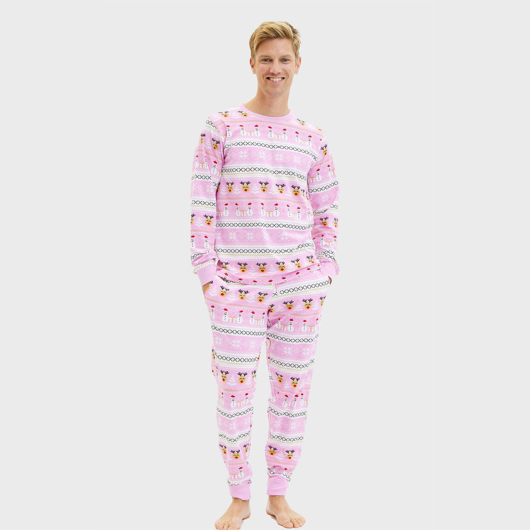 R&B | Ultimative Weihnachts-Pyjama Pink Herren