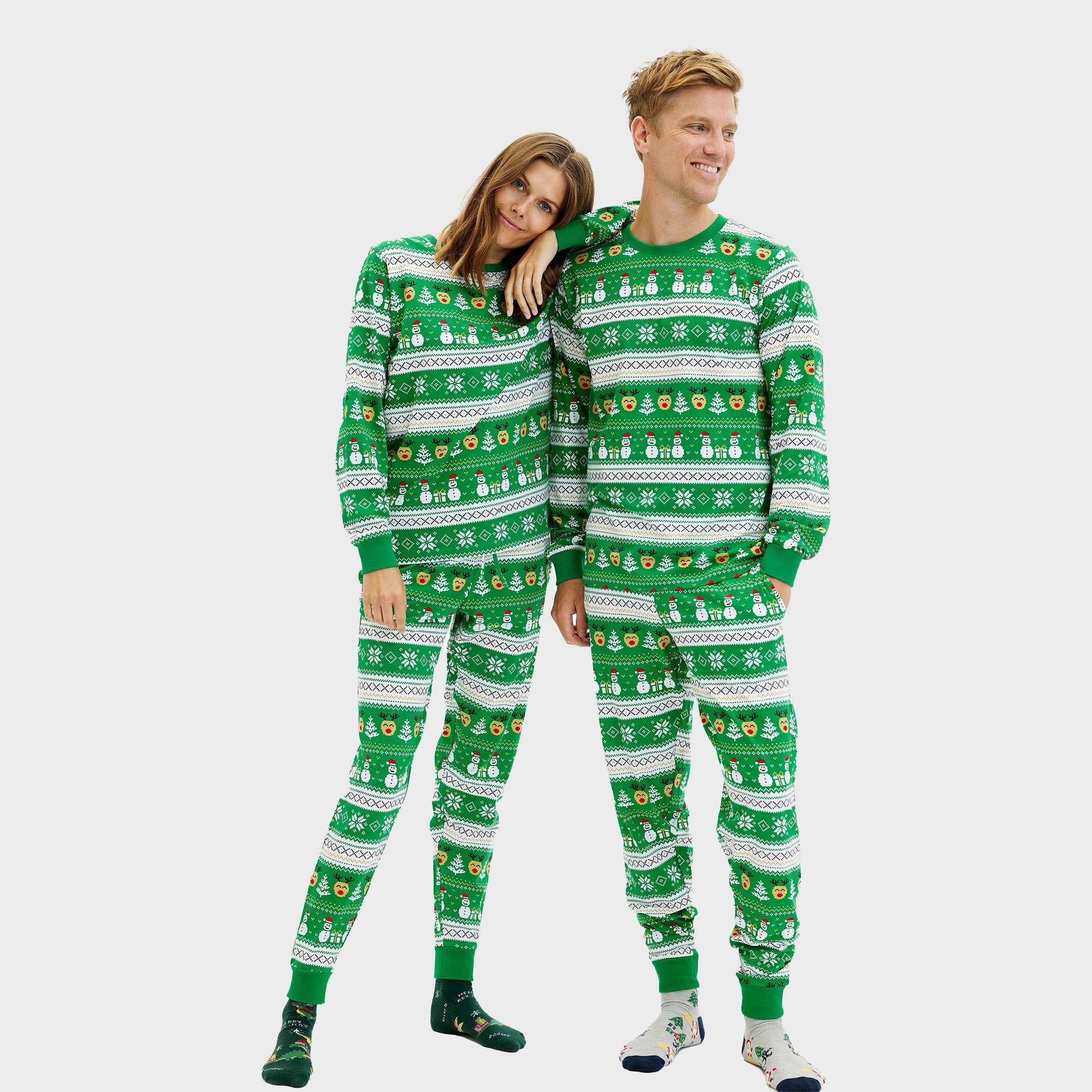 R&B | Ultimative Weihnachts-Pyjama grün Herren