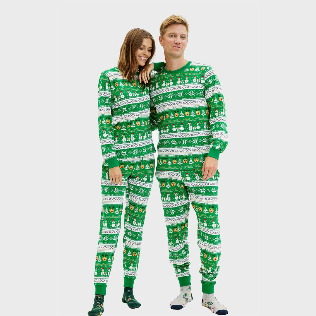 R&B | Ultimative Weihnachts-Pyjamas grün Damen
