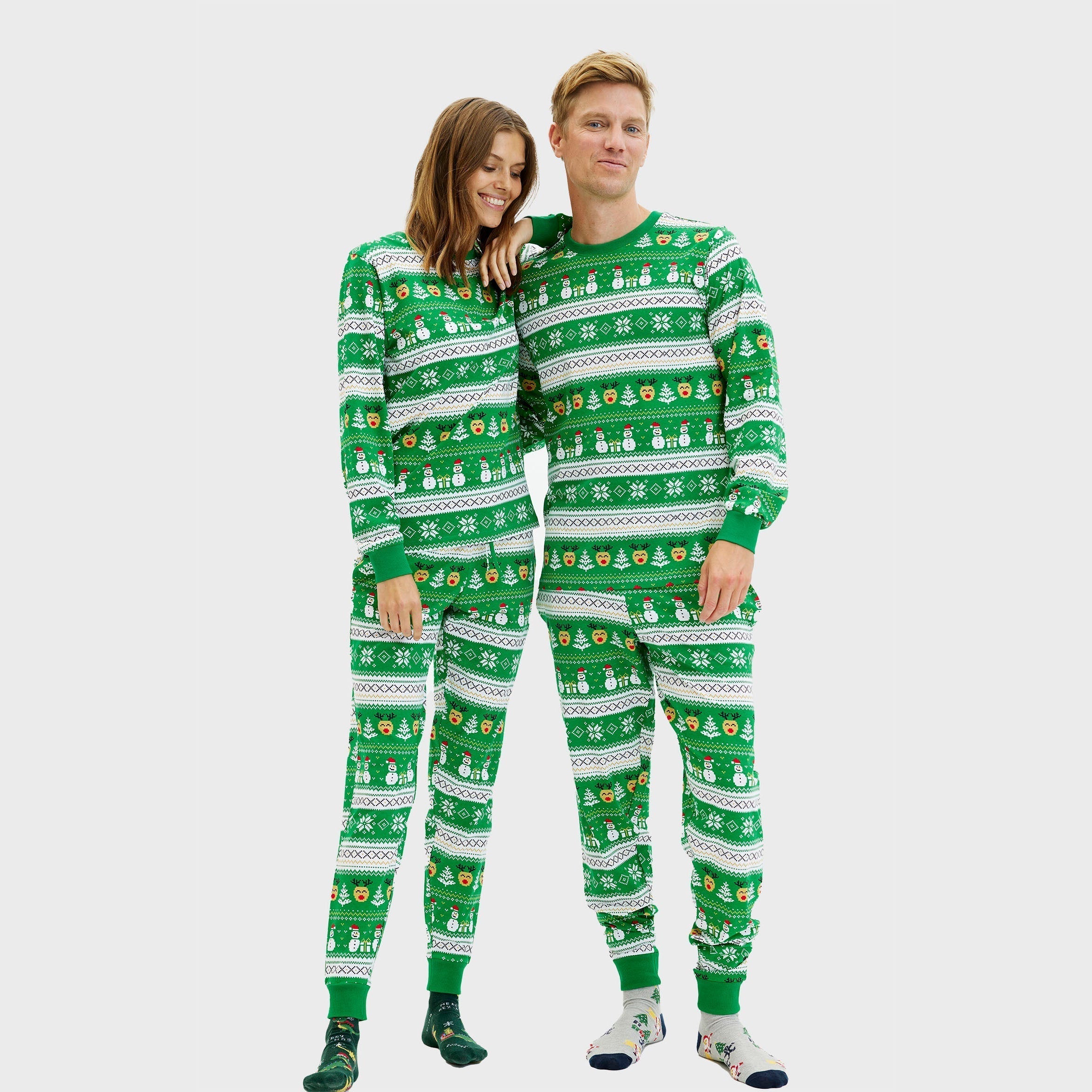 R&B | Ultimative Weihnachts-Pyjamas grün Damen