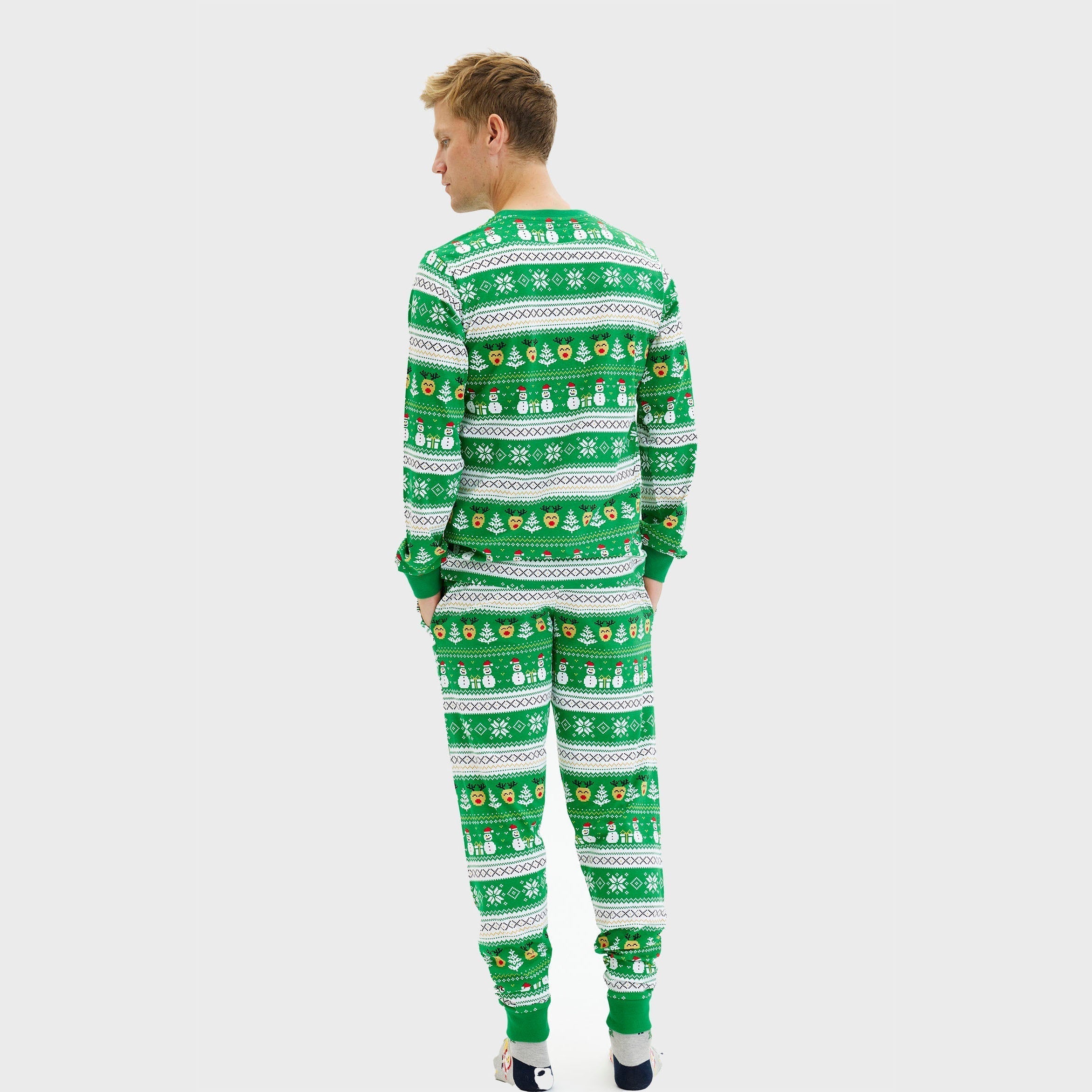 R&B | Ultimative Weihnachts-Pyjama grün Herren