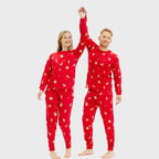 R&B | Elegante rote Weihnachts-Pyjamas Herren