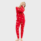 R&B | Elegante rote Weihnachts-Pyjamas Damen