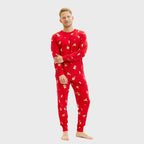 R&B | Elegante rote Weihnachts-Pyjamas Herren