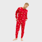 R&B | Elegante rote Weihnachts-Pyjamas Herren