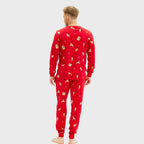 R&B | Elegante rote Weihnachts-Pyjamas Herren