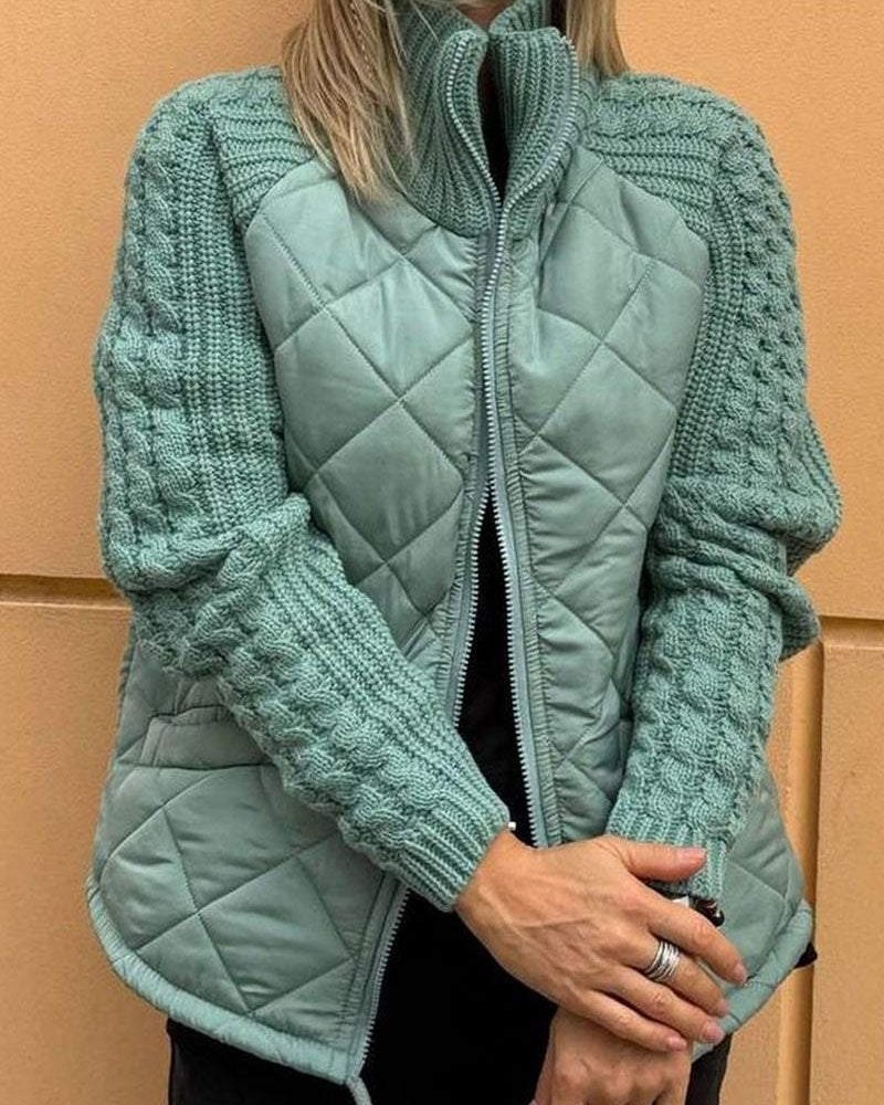 R&B | Legere Strickjacke mit Reißverschluss