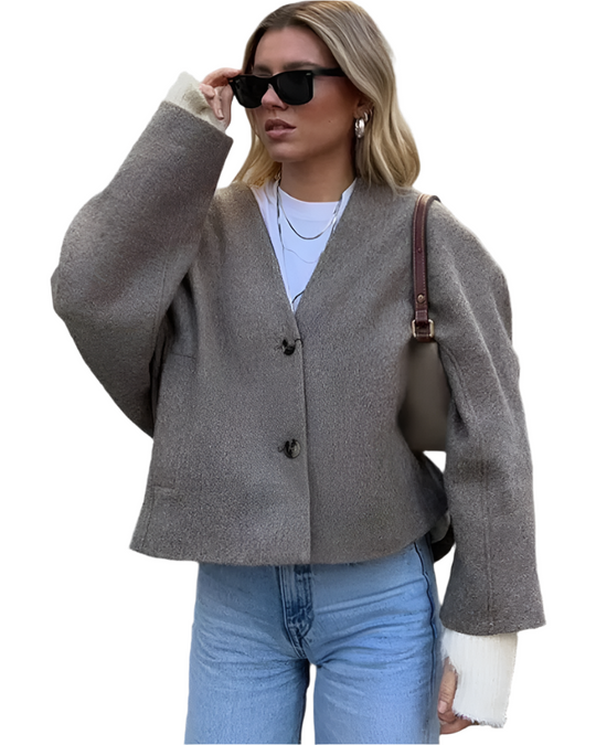 R&B | Luxus Blazerjack mit Faux Fur für Damen