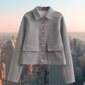 R&B | Damen Wolljacke Im Lässigen Look für Den Herbst