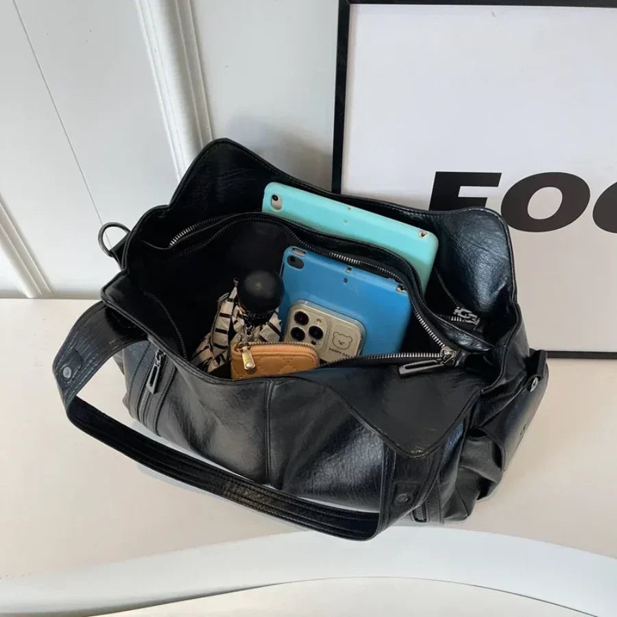 R&B | Stilvolle Lederhandtasche Mit Reißverschluss