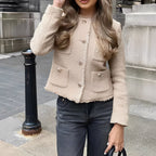 R&B | Stilvolle Tweedjacke aus Wolle für Frauen