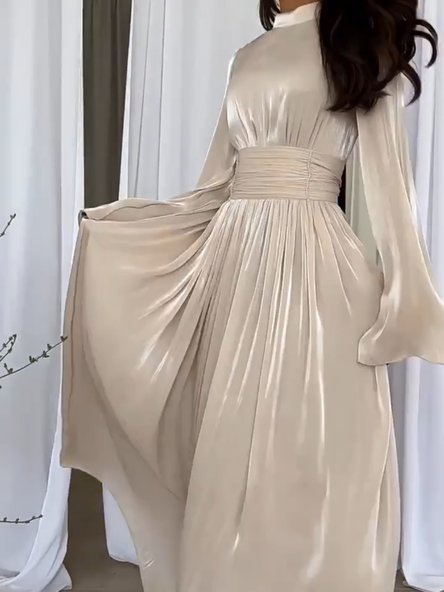R&B | Stylisches Maxikleid mit Bindegürtel