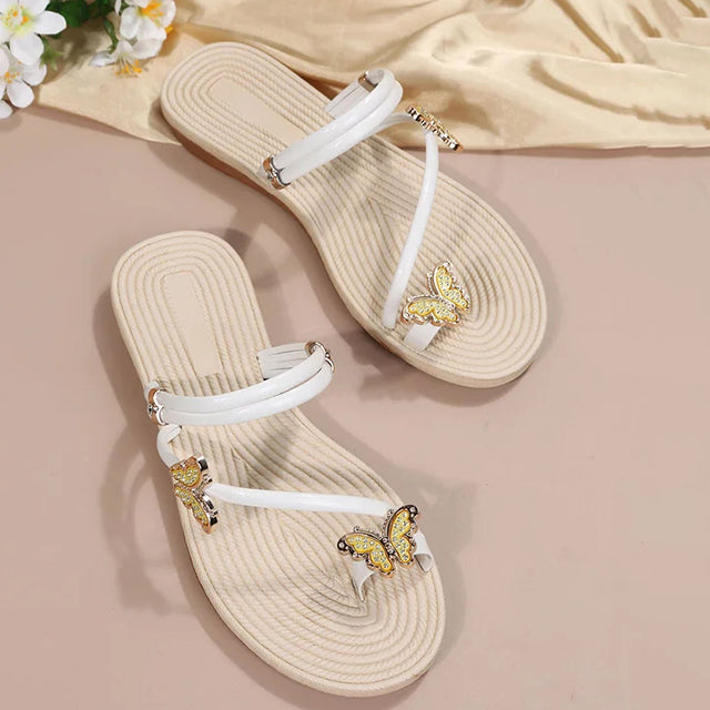 EB Sandalen Mit Schmetterlingsmotiven