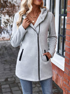 R&B | Reißverschlussjacke mit Kapuze Polyester/baumwolle Lässig und Komfortabel