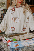 R&B | Weihnachtsmann Pailletten Lässiges Lockeres Sweatshirt