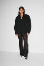 R&B | Elegante Damenhose mit Spitze und Weitem Bein