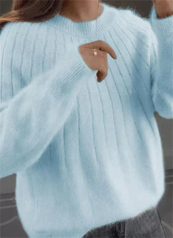 R&B | Flauschiger Cashmere Ähnlicher Strickpullover