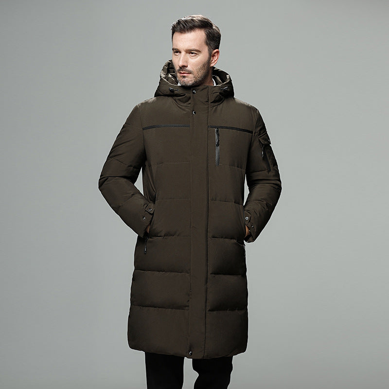 R&B | Gefütterte Herrenjacke mit abnehmbarer Kapuze