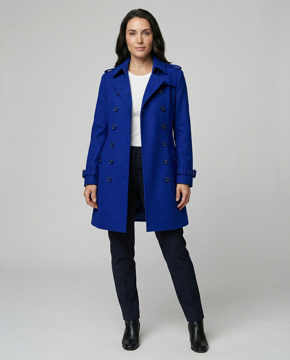 Damen Woll Wintermantel mit Klassischem Schnitt & Winterdesign | R&B