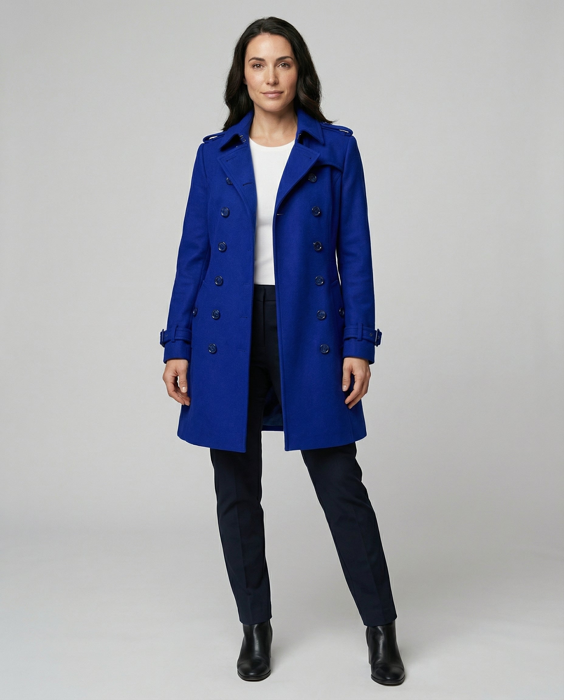 Damen Woll Wintermantel mit Klassischem Schnitt & Winterdesign | R&B