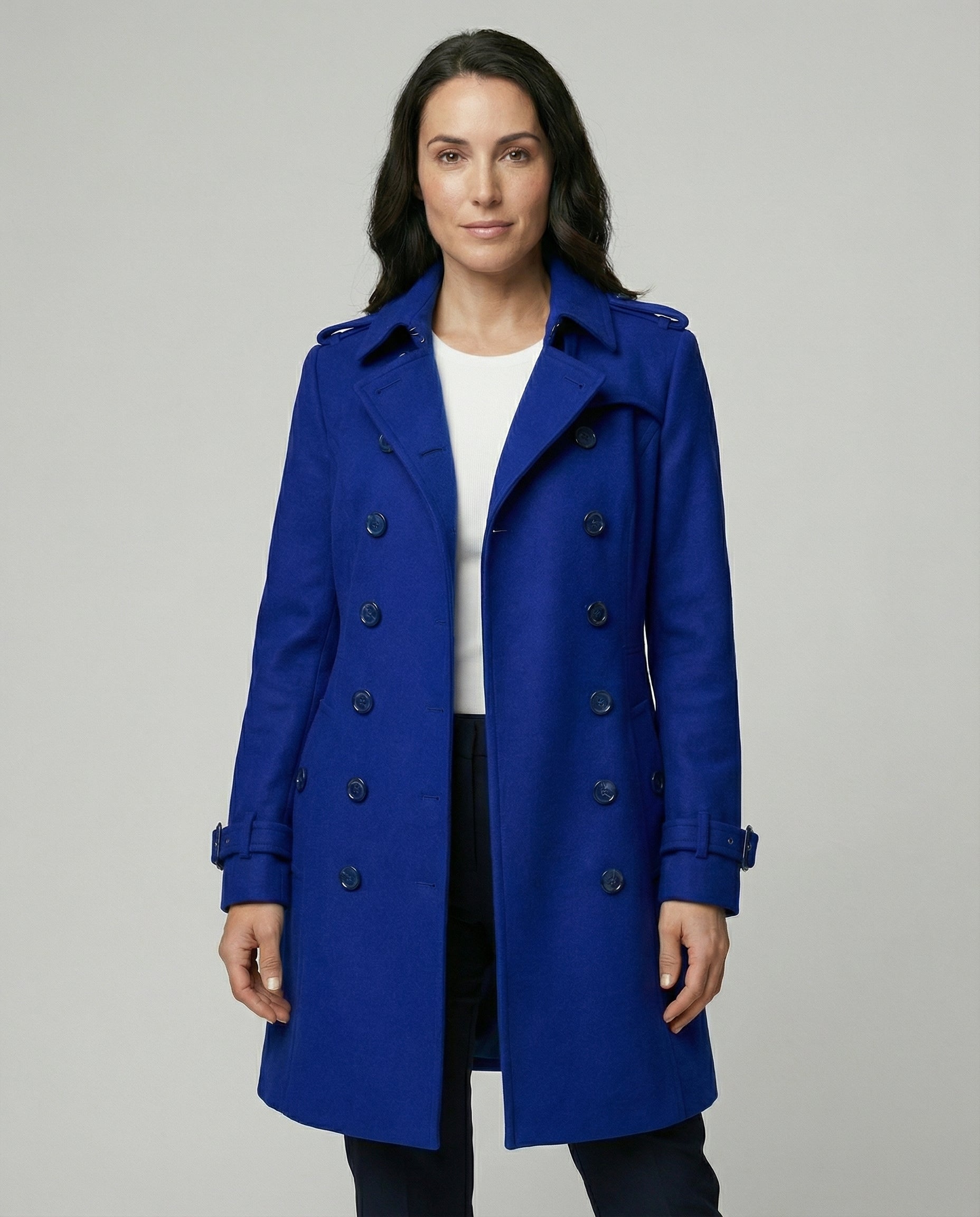 Damen Woll Wintermantel mit Klassischem Schnitt & Winterdesign | R&B