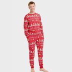 R&B | Weihnachtsplätzchen Weihnachts-Pyjama rot Herren