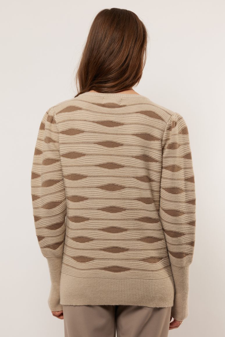 R&B | Pullover mit Gewellter Struktur Weich und Elegant Perfekt für Den Alltag