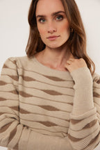 R&B | Pullover mit Gewellter Struktur Weich und Elegant Perfekt für Den Alltag