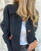 R&B | Lässige Revers Einreiher Jacke