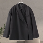 R&B | Übergroßer Schicker Damenblazer mit Langen Ärmeln und Knopfverschluss