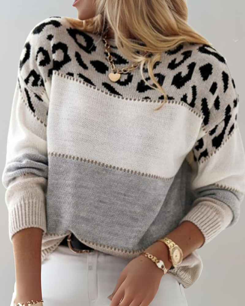 R&B | Leoparden Design Pullover