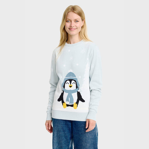 R&B | Der süße Pinguin Weihnachts Pullover Damen
