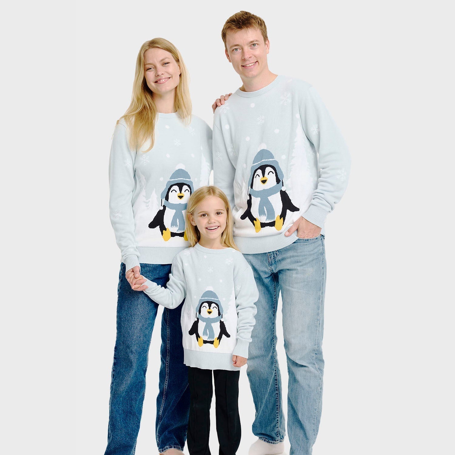 R&B | Der süße Pinguin Weihnachts Pullover Damen